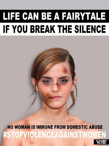 Emma Watson w kampanii #stopvilenceagainstwomen