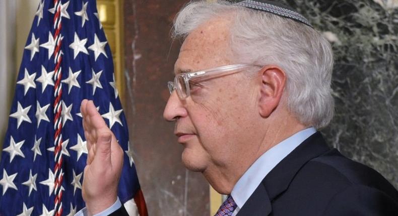 David Friedman was sworn-in as the US ambassador to Israel during a ceremony in Washington DC, on March 29