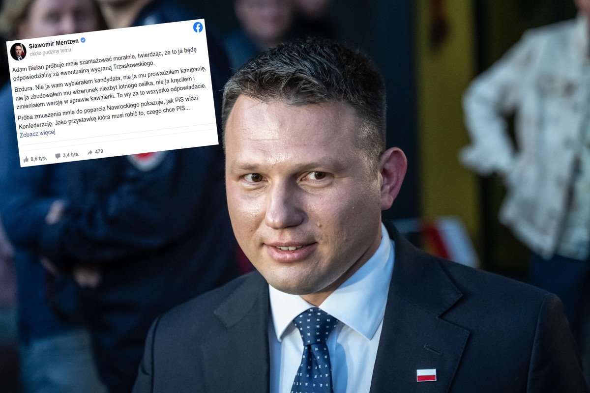 Sławomir Mentzen ostro odpowiada na krytykę. "Nie zamierzam skończyć jak Lepper, Giertych, Gowin czy Hołownia"