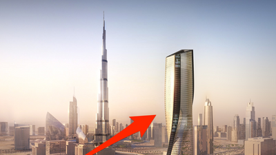 When it's completed in August 2021, Dubai's Wasl Tower will soar more than 990 feet in the air.