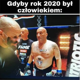 Mem po walce Marcina Najmana z Kasjuszem Życińskim na FAME MMA 8