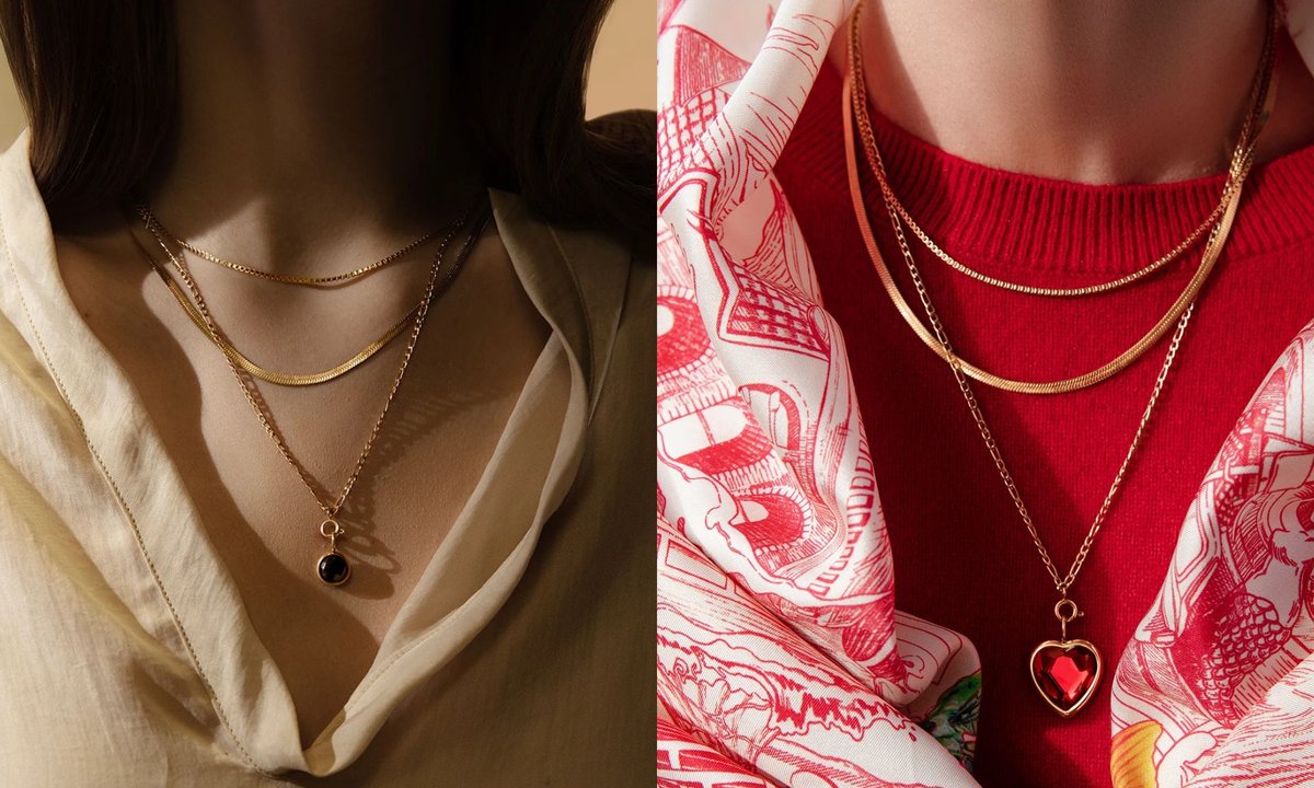 Tę biżuterię możesz nosić warstwowo. Layering to świetny motyw na lato [kilka trików]