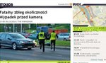 Wypadek motocyklisty przed kamerą TVN-u