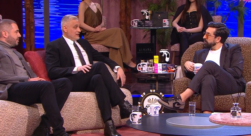 Čeda Jovanović i Aca Kos u emisiji  Amidži šou