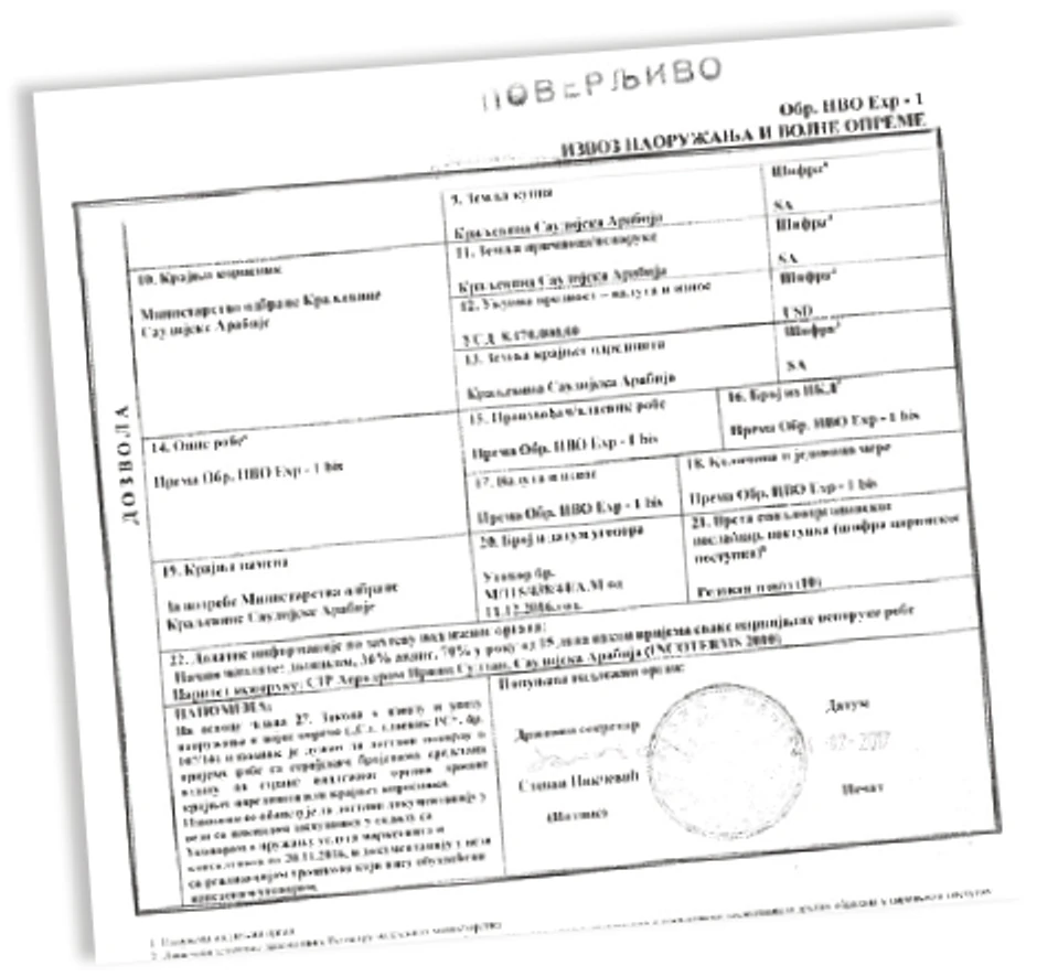 Jedan od ugovora sa Saudijskom Arabijom vredan više od osam miliona dolara 