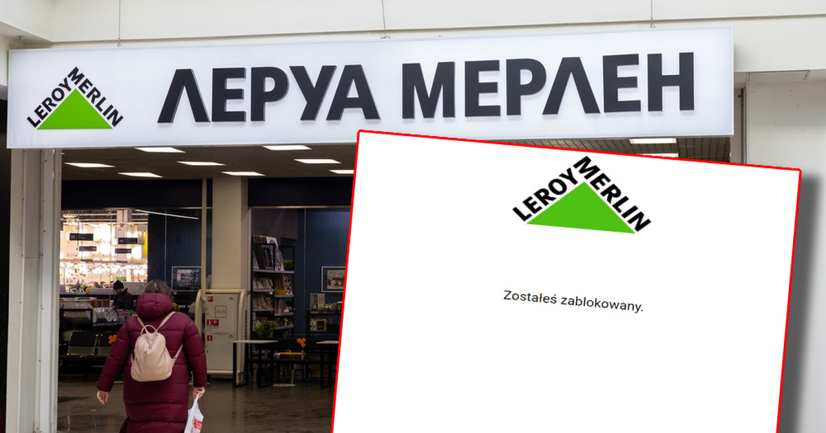 Leroy Merlin blockiert Internetnutzer, inkl.  Aus Polen.  In der Ukraine war es eine Woche lang schwierig, die sozialen Medien zu übernehmen