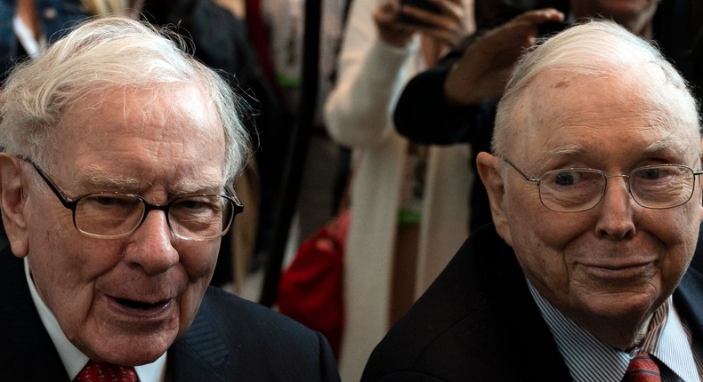 The late Charlie Munger (right) and Warren Buffett.Getty Images