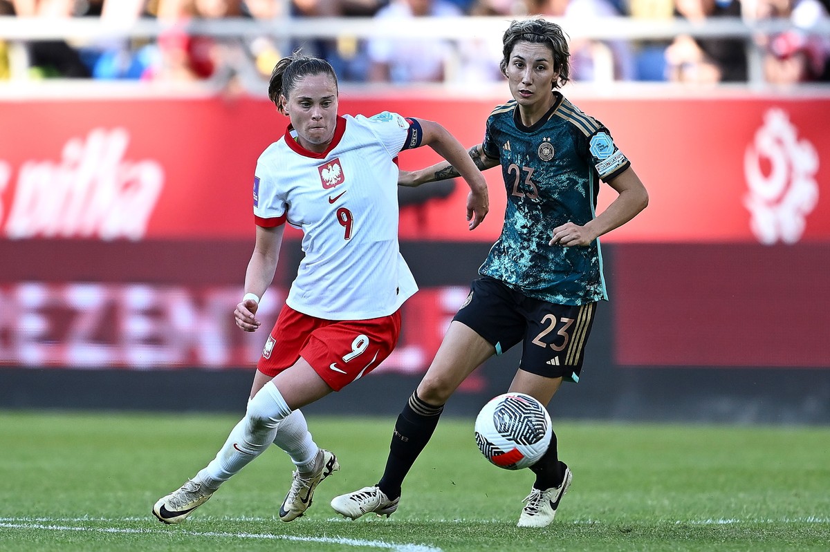 Ewa Pajor i Sara Doorsoun