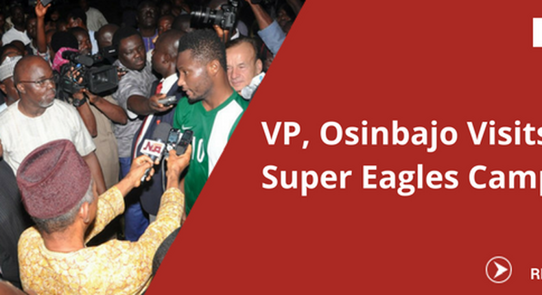VP, Osinbajo Visits Super Eagles Camp