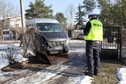 Bus, który wiózł niepełnosprawne dzieci. Czynności policyjne na miejscu wypadku 