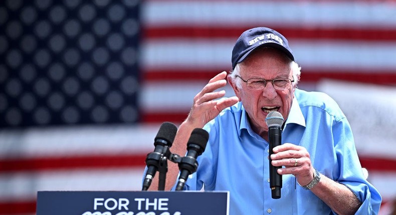 Sen. Bernie Sanders, 82, acknowledged Biden's age as a difficulty for the president moving forward.Steven Ferdman/Getty Images