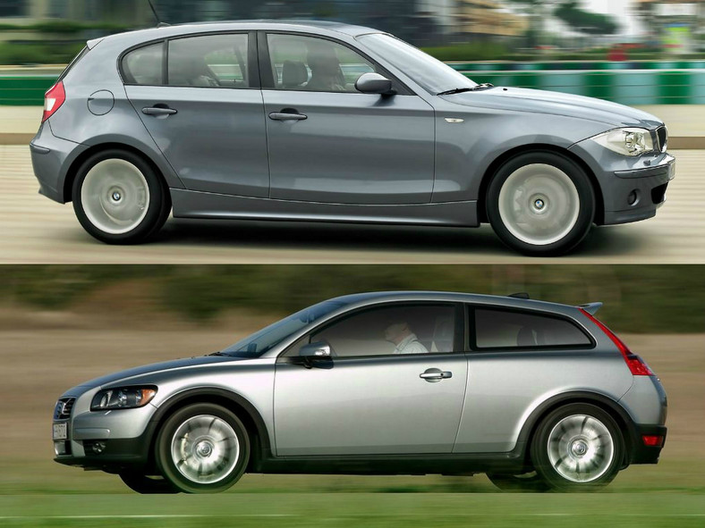 BMW Serii 1 E87 vs. Volvo C30 premium nie znaczy duży