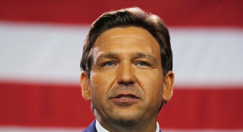 Florida Gov. Ron DeSantis gives a victory speech after defeating Democratic gubernatorial candidate Rep. Charlie Crist during his election night watch party at the Tampa Convention Center on November 8, 2022 in Tampa, Florida.Octavio Jones/Getty Images