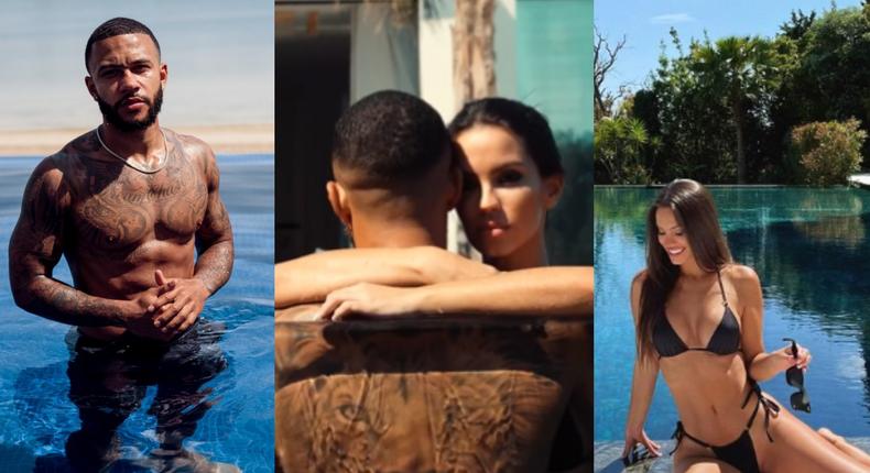 Watch: Memphis Depay shares romantic swimming pool video with his Spanish girlfriend