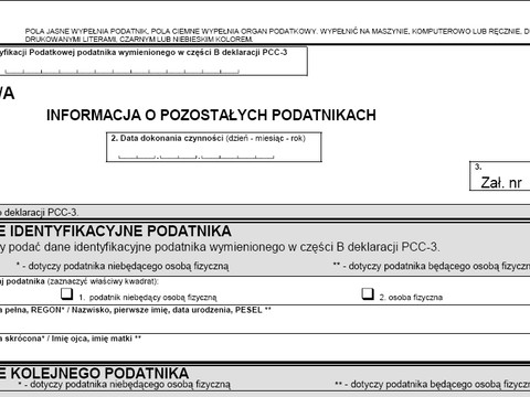 Formularz PCC3A