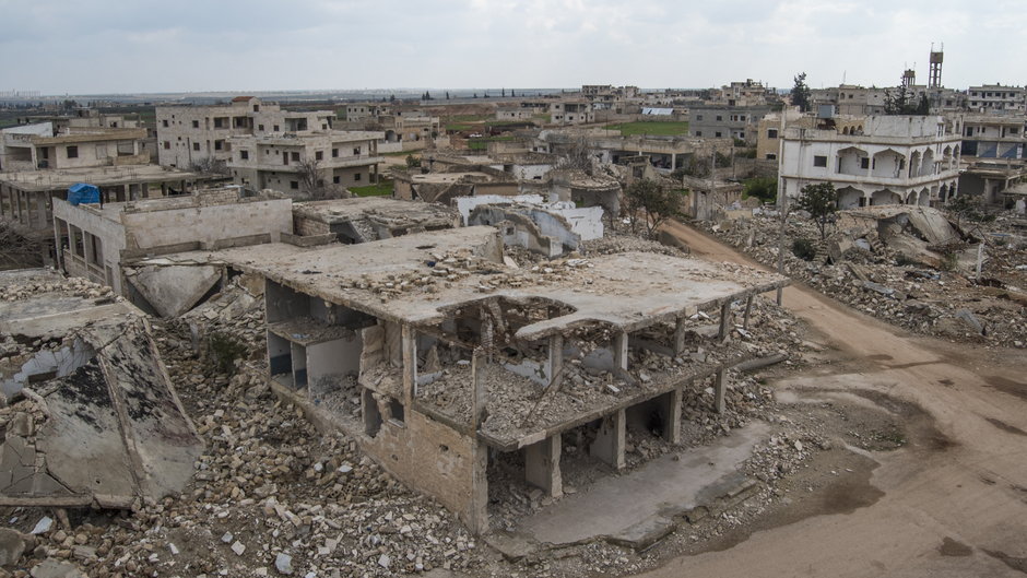 Zniszczenia w skutek wojny w Syrii