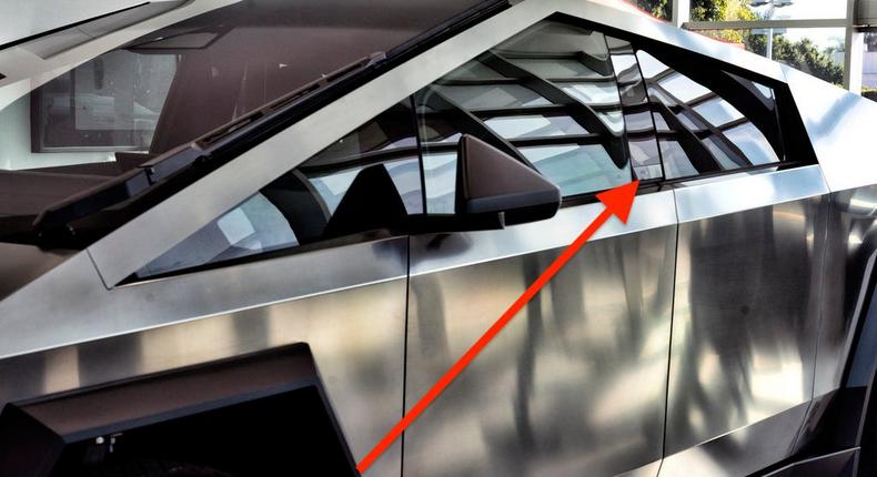 Tesla's Cybertruck appears to have tricky door handles.Richard Vogel
