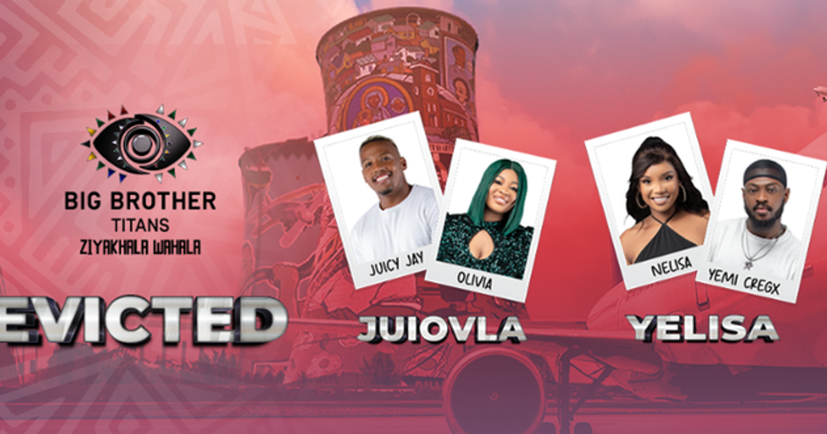 BBTitans: Olivia, Juicy Jay, Nelisa and Yemi Cregx get evicted