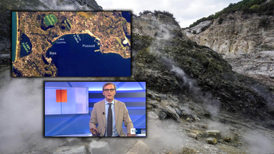 Wstrząs na obszarze "najniebezpieczniejszego superwulkanu Europy". Przerwał program na żywo [WIDEO]