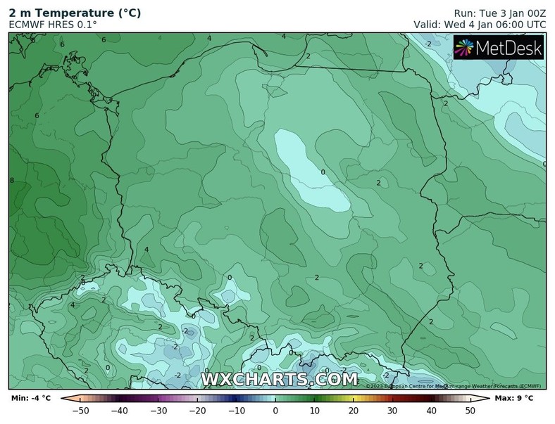 Miejscami pojawią się słabe przymrozki