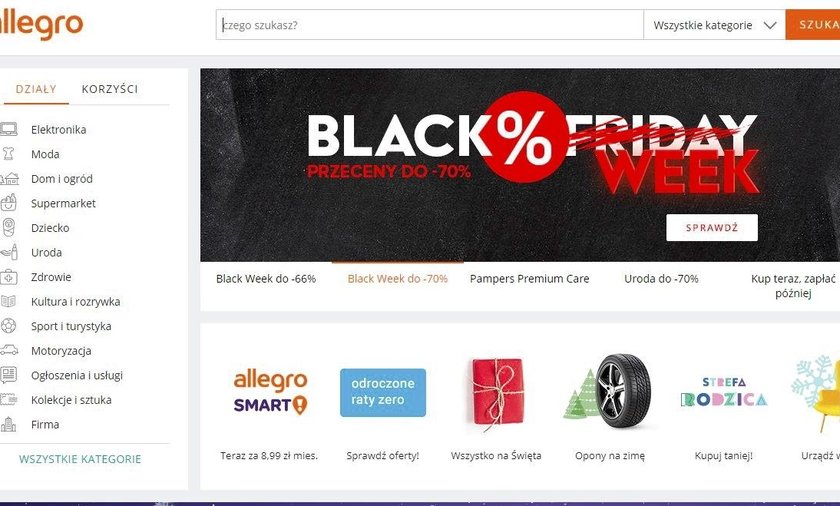 Black Friday Allegro Promocje Przez Caly Tydzien Black Week