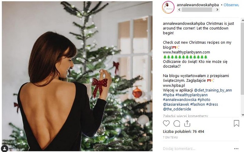 choinka Anny Lewandowskiej