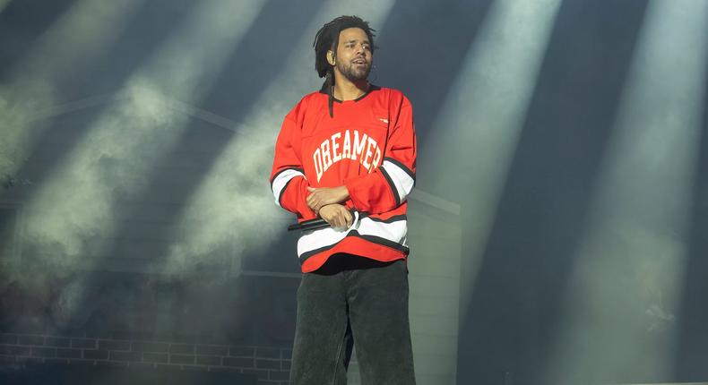 J. Cole performs at the 2024 Dreamville Music Festival at Dorothea Dix Park on April 07, 2024Astrida Valigorsky/Getty Images