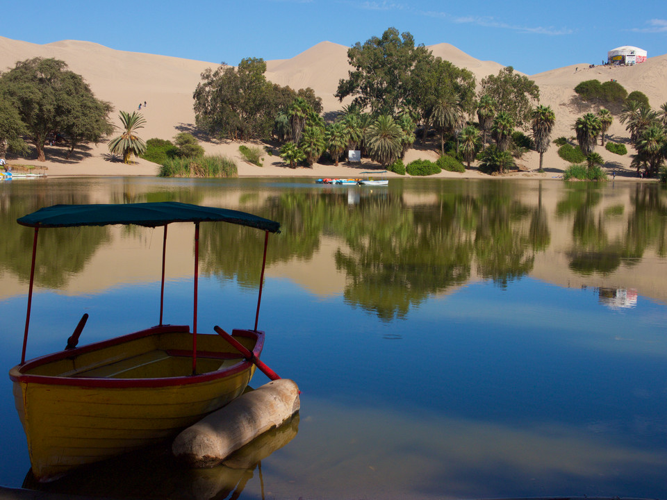 Huacachina - oaza na pustyni w Peru