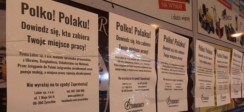 "Polko! Polaku! Dowiedz się, kto zabiera Twoje miejsce pracy!". Nagonka na Ukraińców w Żyrardowie