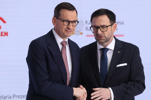 Mateusz Morawiecki i Daniel Objatek