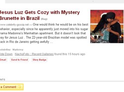 Jesus Luz w ramionach innej! Co na to Madonna?