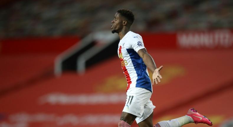 Wilfried Zaha scored twice in Crystal Palace's 3-1 win at Manchester United