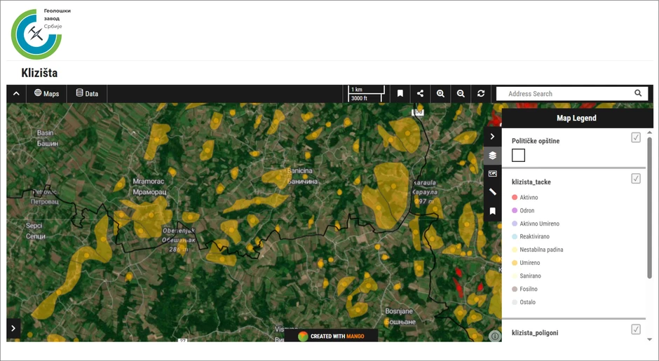 Na teritoriji Srbije registrovano je više od 39.000 klizišta