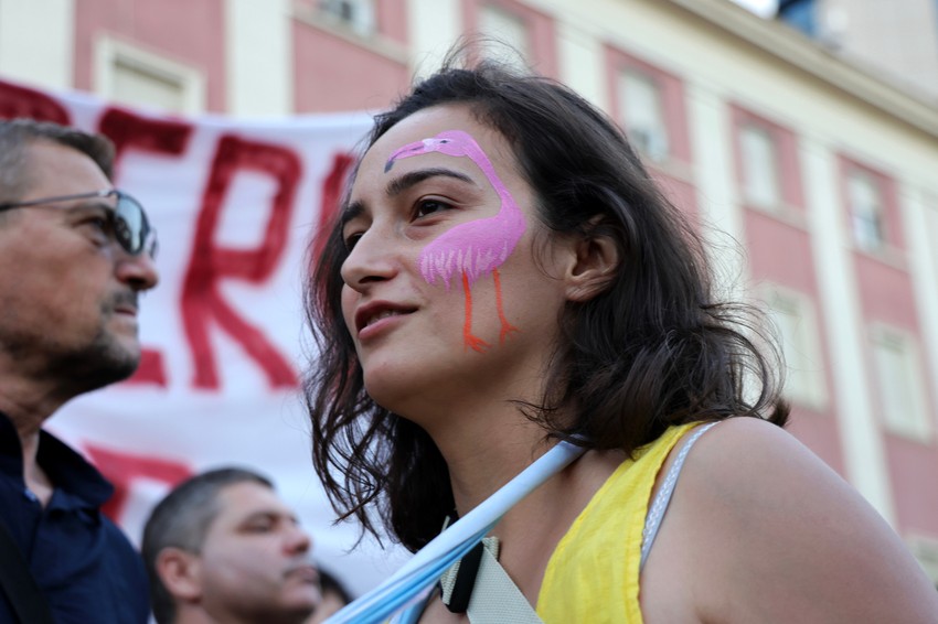 Protest u Tirani, Albanija
