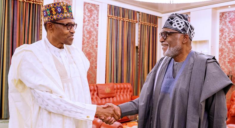 The Presidency says the nation's constitution guards against actions such as the one employed by Governor Rotimi Akeredolu (right) [Twitter/BashirAhmaad]