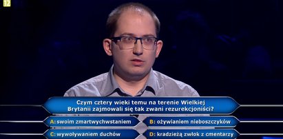 „Milionerzy” – czym zajmowali się rezurekcjoniści? Krzysztof niestety nie miał pojęcia