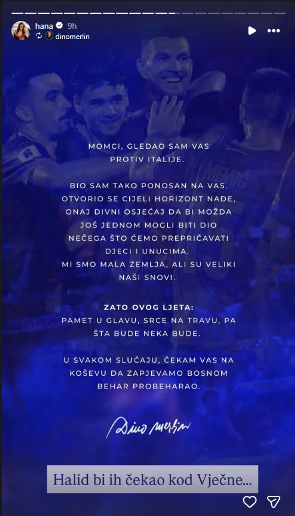 Hana udarila na Merlina