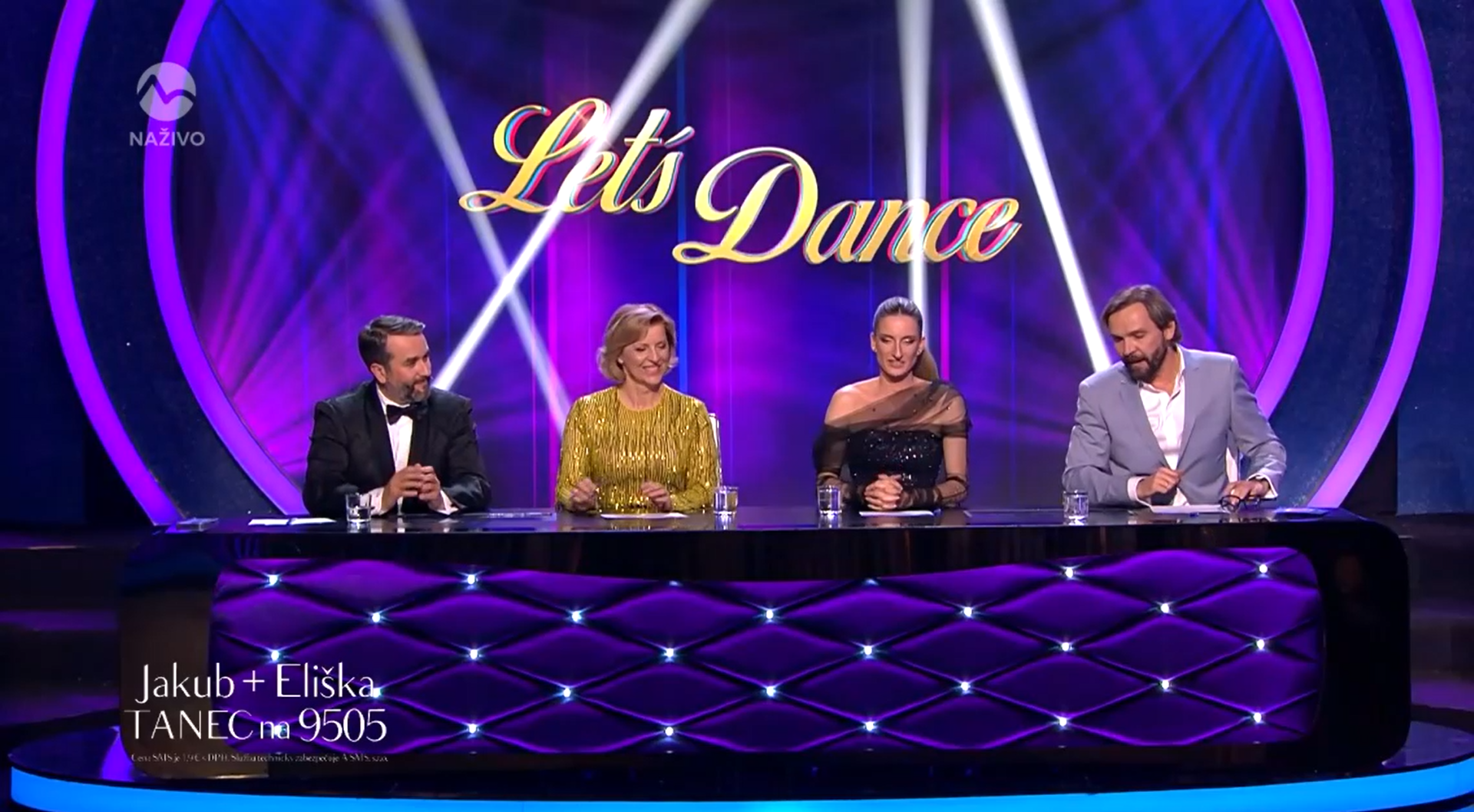 Šieste kolo 9. ročníka Let's Dance - Vladimír Kobielsky, Tatiana Drexler, Adela Vinczeová a Ján Ďurovčík.