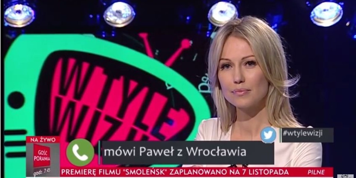 Magdalena Ogórek od zeszłego tygodnia jest nową współprowadzącą "W tyle wizji"