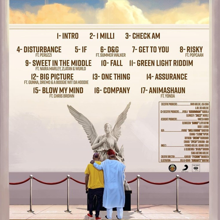 Track list for 'A Good Time' by Davido. (Instagram/DavidoOfficial)