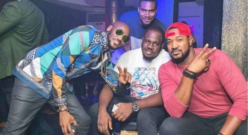 Mofe Duncan, Kunle Remi at the opening of 2face's club