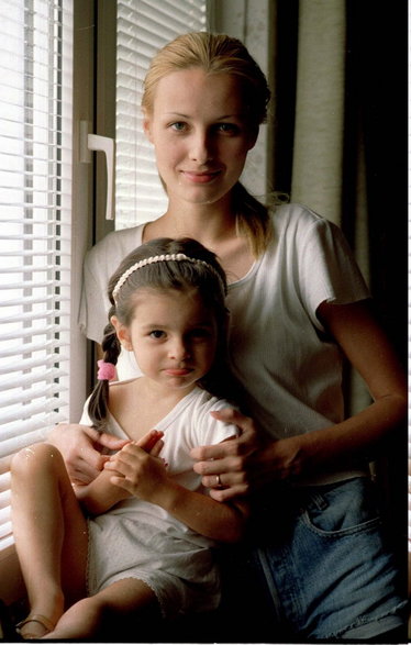 Agnieszka z córką