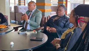 Bishop Muthee Kiengei and Lizz Wangui, during a meeting with content creator Pritty Vishy, and her manager on September 4, 2024