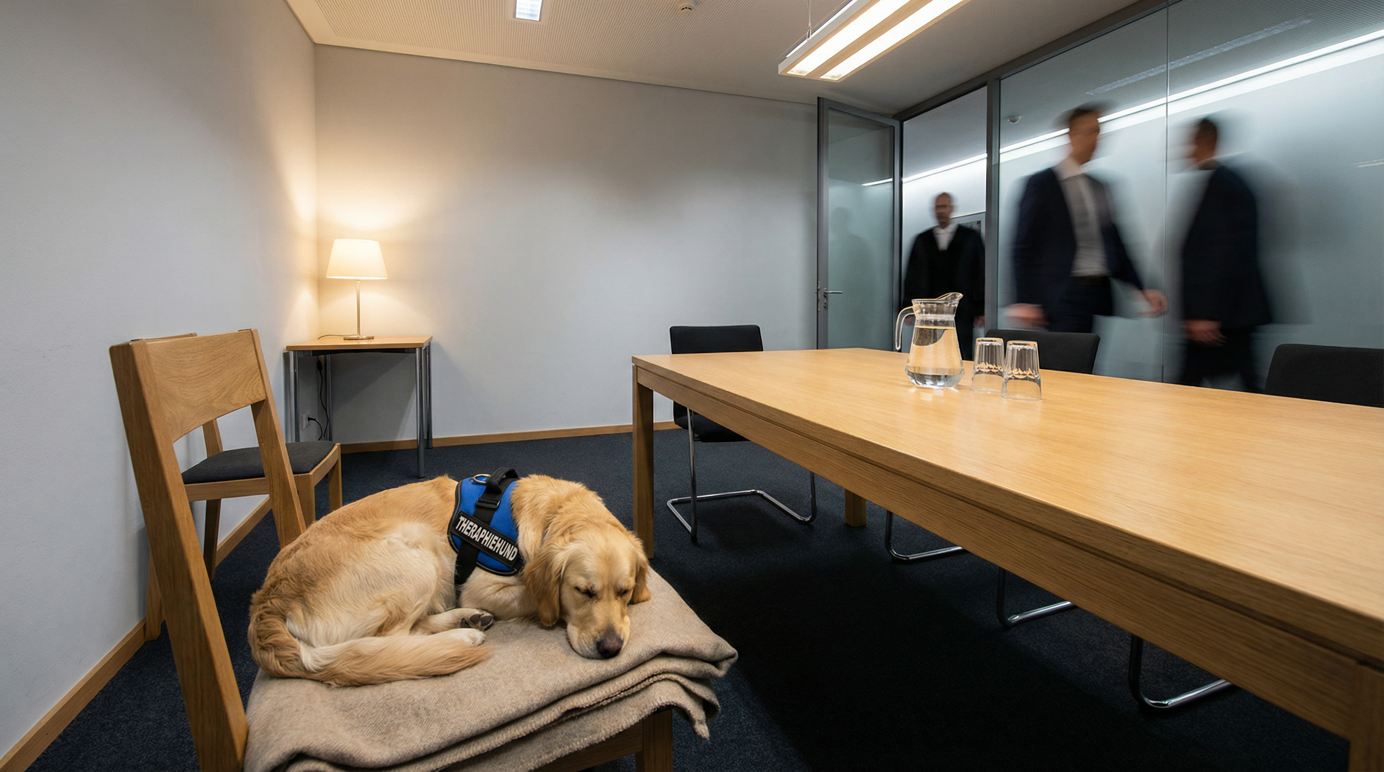 Hunde im Gerichtssaal: Wie das erste bundesweite Programm traumatisierte Gewaltopfer unterstützt