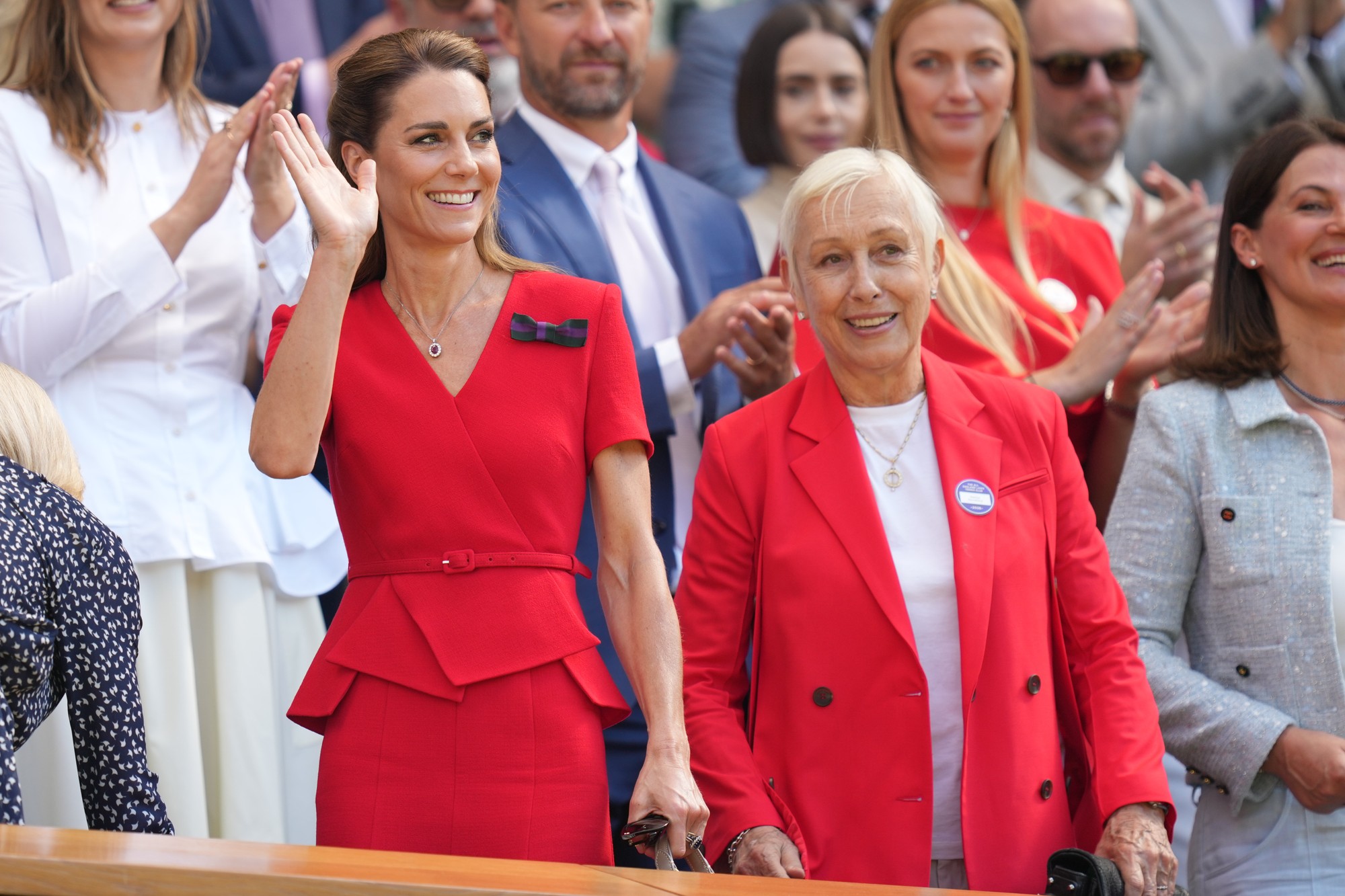 Britská princezná Kate a tenisová legenda Martina Navrátilová.