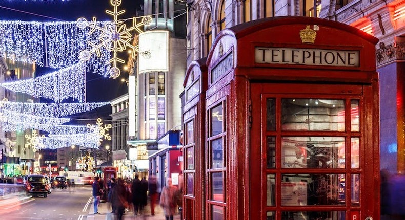 Some Christmas traditions look a little different in the UK.Alexey Fedorenko/Shutterstock