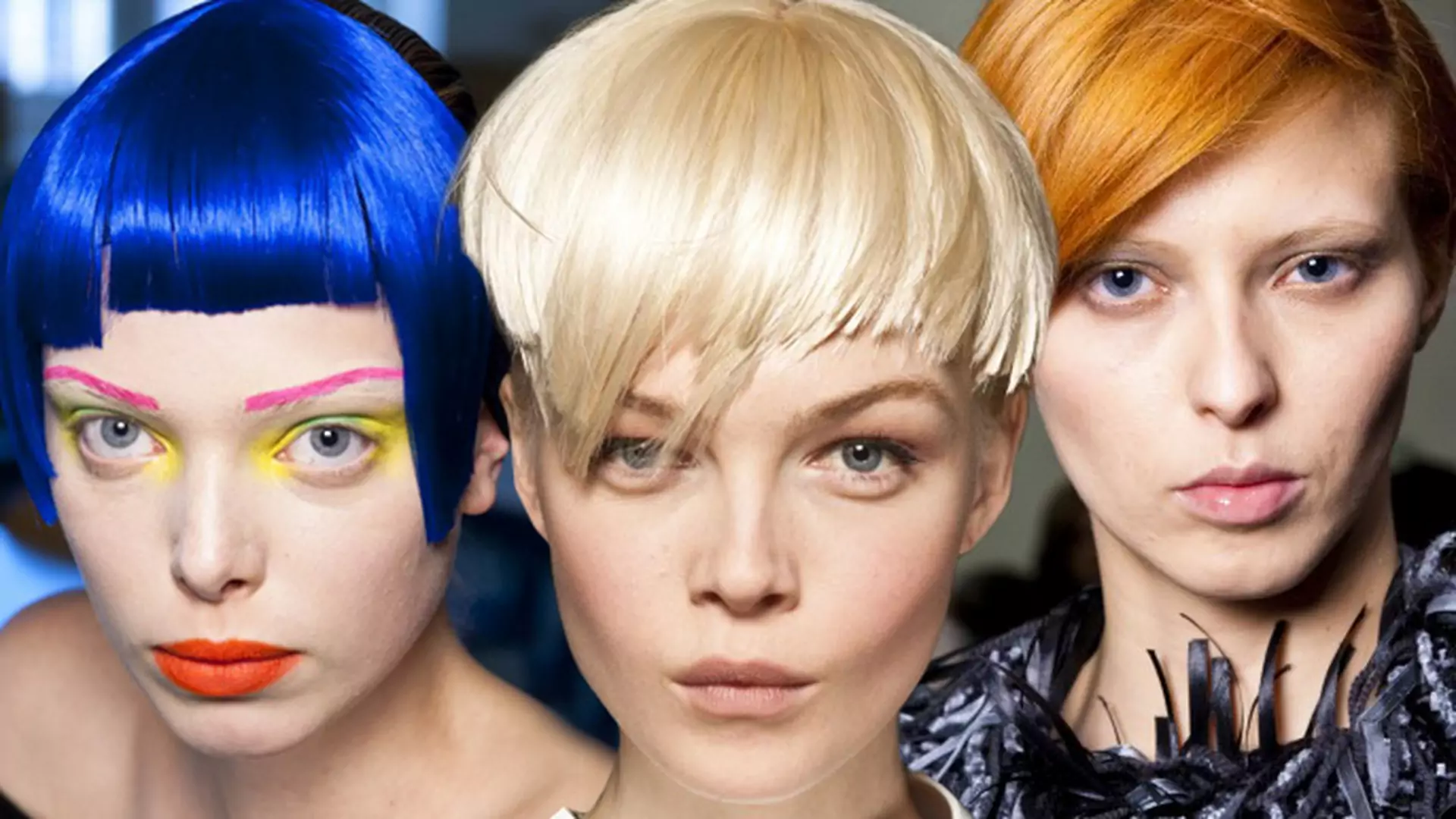 Niebieski i limonkowy - odważne trendy w koloryzacji włosów