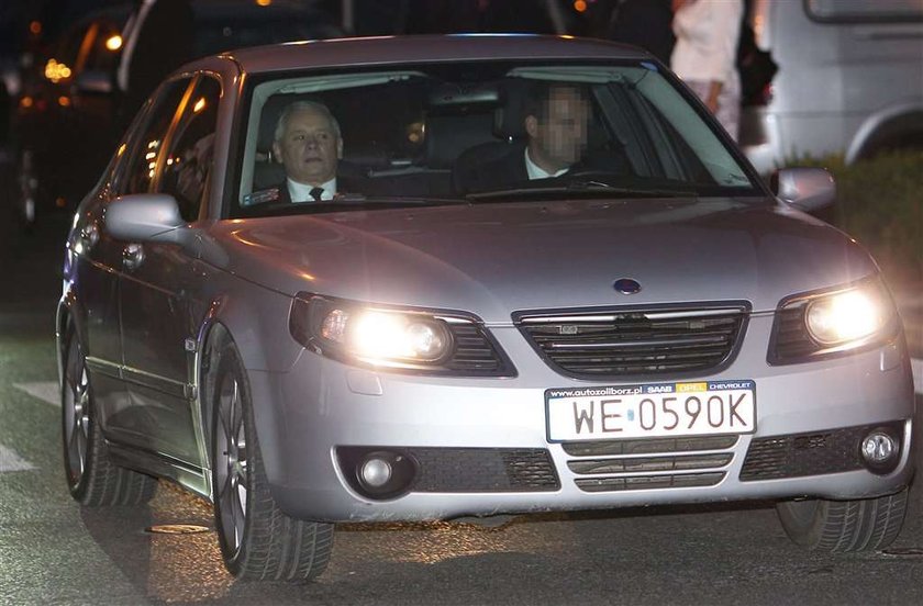 jarosław kaczyński, saab, telefon