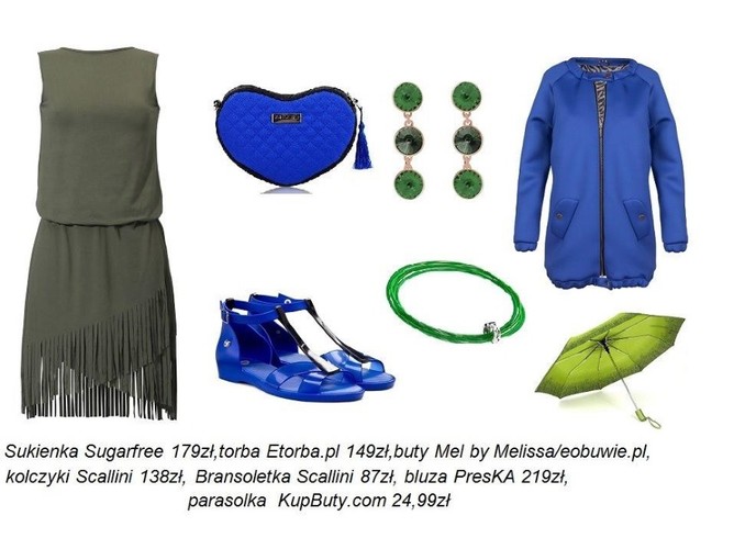 Kobalt i zieleń - modne STYLIZCJE na lato