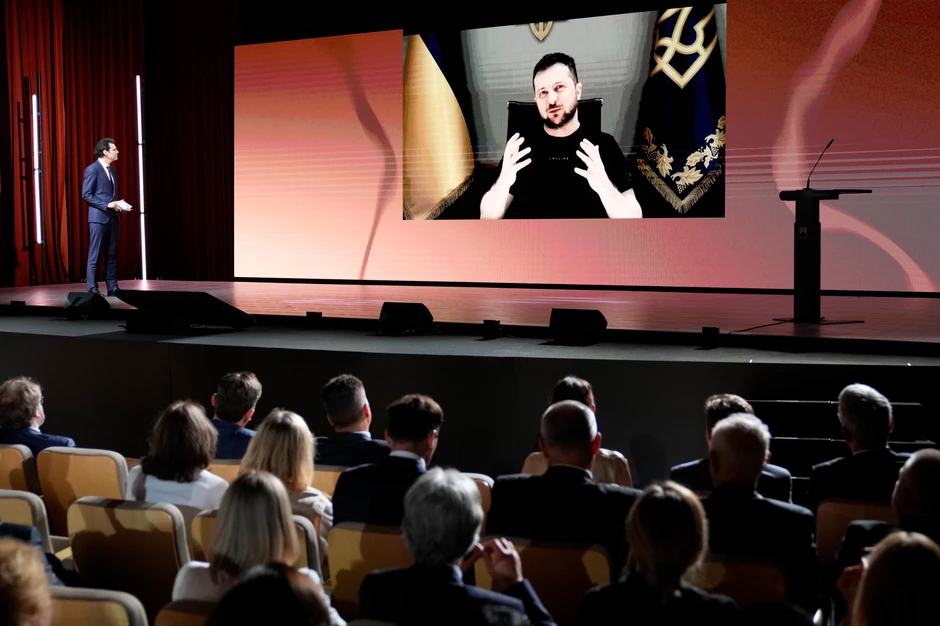 Obraćanje Volodimira Zelenskog na Strateškom forumu Bled preko video linka 29. avgusta